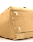 Suede Calfskin Medium New Luggage Beige