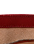 Vintage Effect Calfskin Matelasse Diagonal Small Torchon GG Marmont Shoulder Bag Black Romantic Cherry