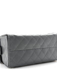 Caviar Quilted Small CHNL 25 Handbag Dark Grey