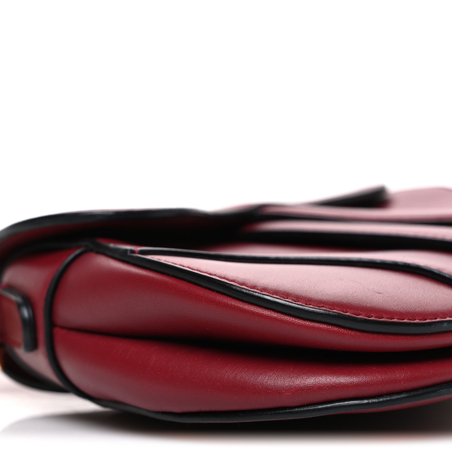Calfskin Mini Saddle Bag Red