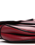 Calfskin Mini Saddle Bag Red