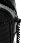 Grain De Poudre Matelasse Monochrome Monogram Mini Lou Camera Bag Black