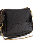 Vernis Monogram Mini Pochette Accessories Amarante