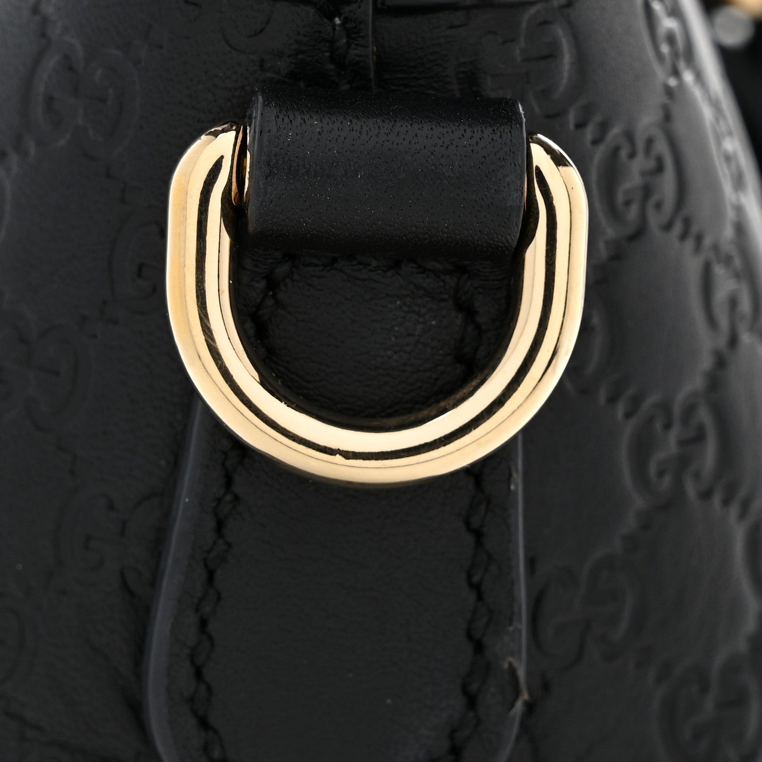 Soft MicroGCCIssima Dome Satchel Black