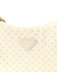 Tessuto Nylon Studded Mini Re-Edition Bag Deserto