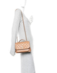Caviar Quilted Medium Business Affinity Flap Beige