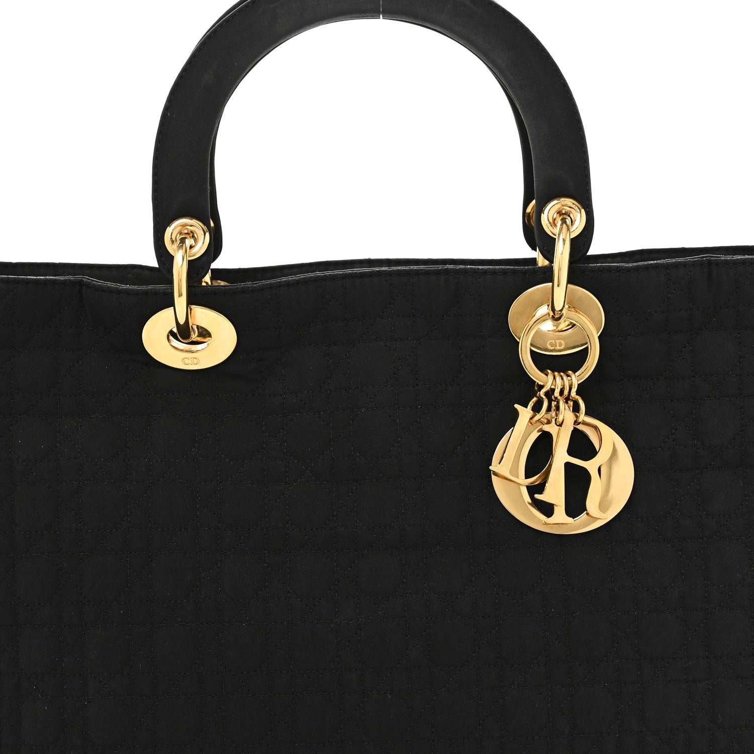 Nylon Cannage Large Lady D1OR Black