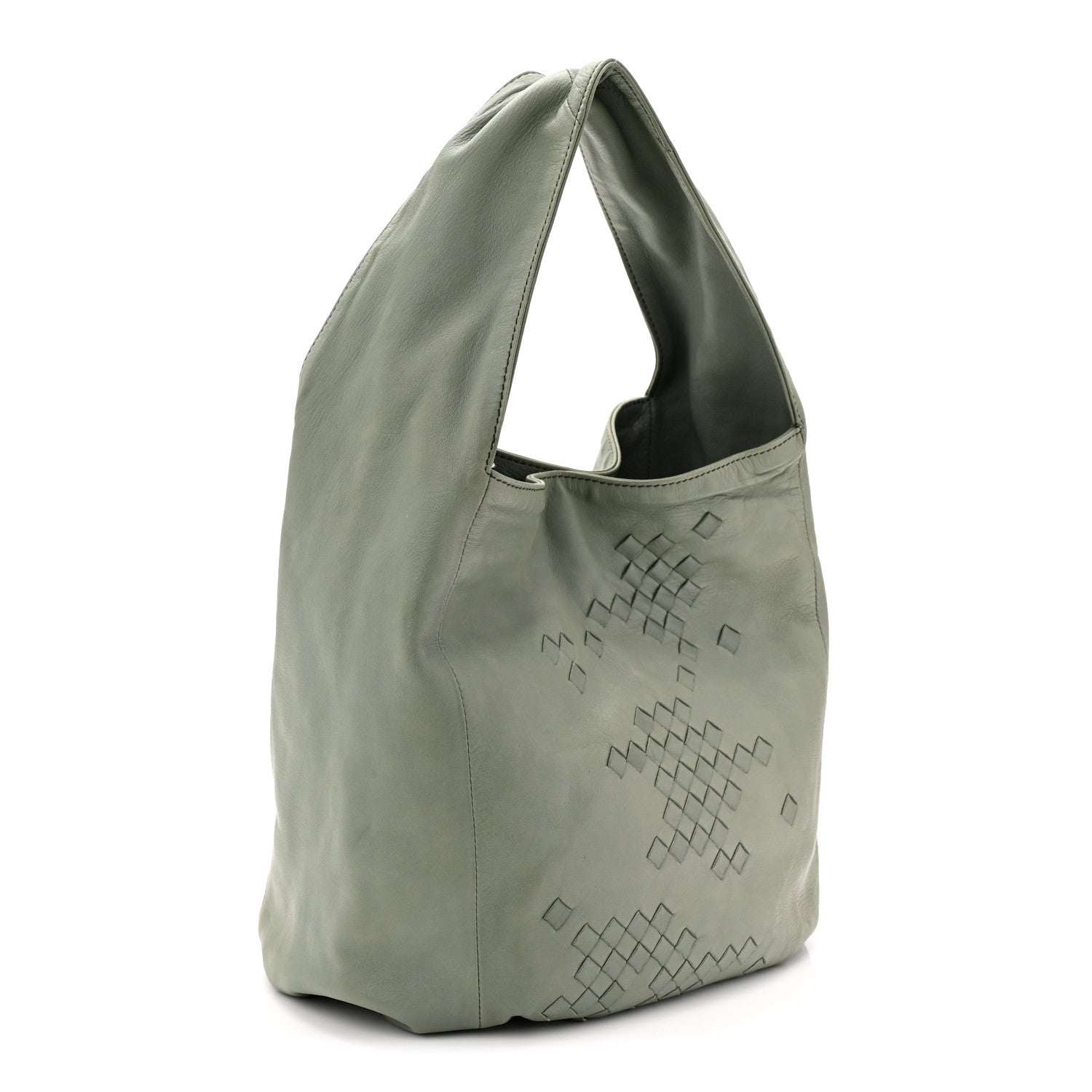 Nappa Woven Hobo Aloe