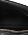 Calfskin Matelasse Monochrome Small GG Marmont Chain Shoulder Bag Black