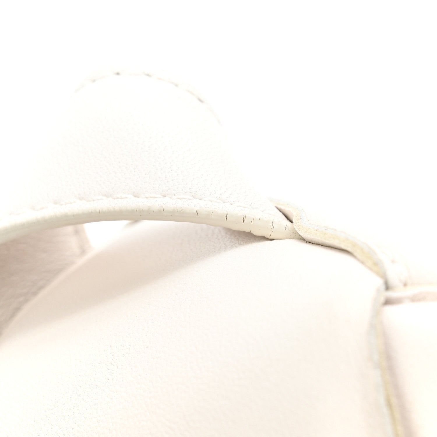 Nappa Intreccio Padded Top Handle Shoulder Bag White