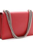 Dollar Calfskin Swarovski Crystal Small Dionysus Shoulder Bag Hibiscus Red