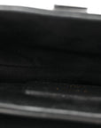 Grained Calfskin Mini Saddle Bag Black