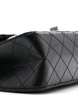 Aged Calfskin Quilted 2.55 Reissue 225 Flap Black