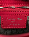 Lambskin Cannage Bow Medium Lady D1OR Fuchsia