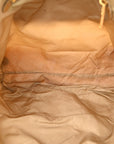 Tessuto Nylon Saffiano Shopping Tote White