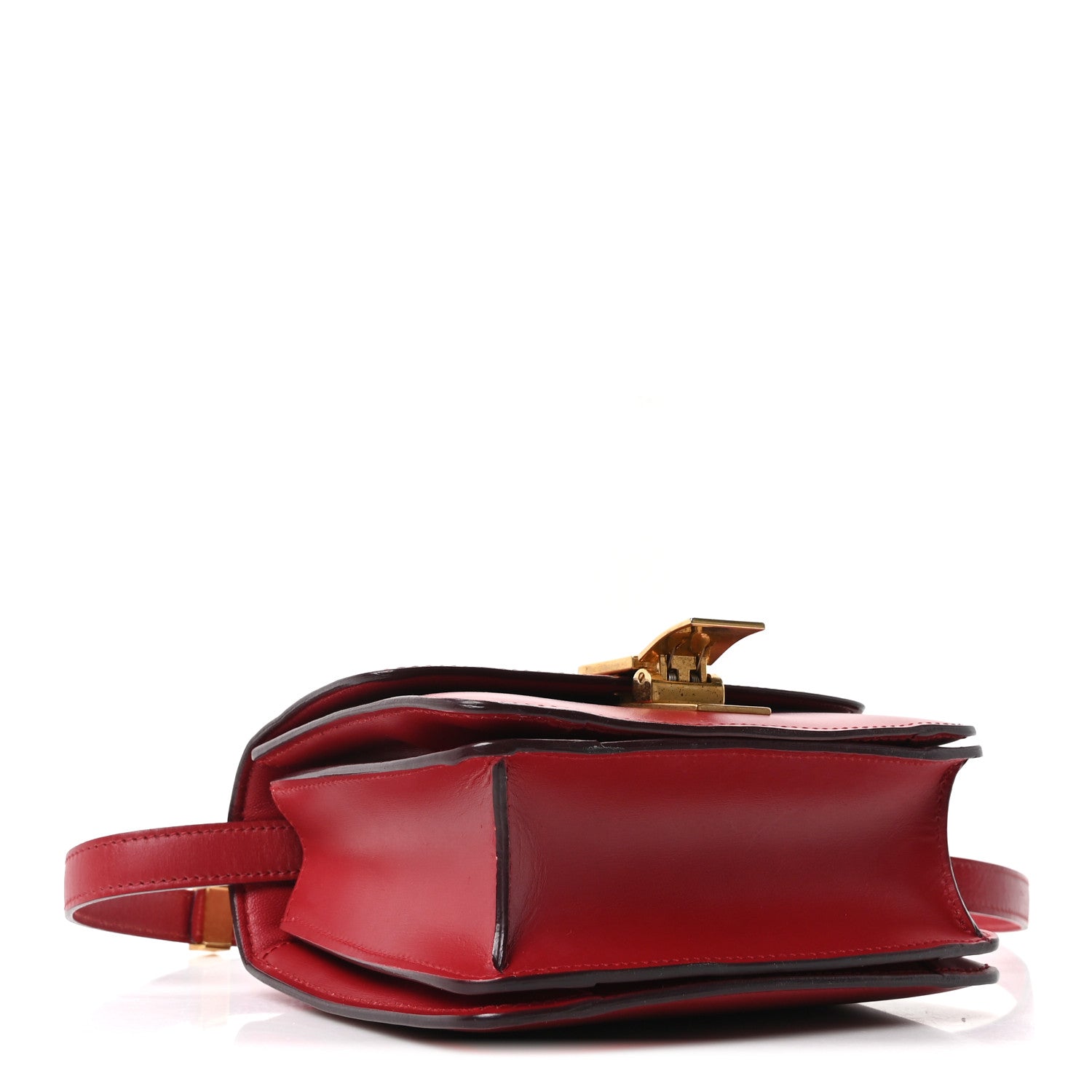 Box Calfskin Small Classic Box Flap Bag Red