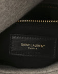 Jersey Quilted Toy Loulou Puffer Monogram Chain Satchel Chalk Beige