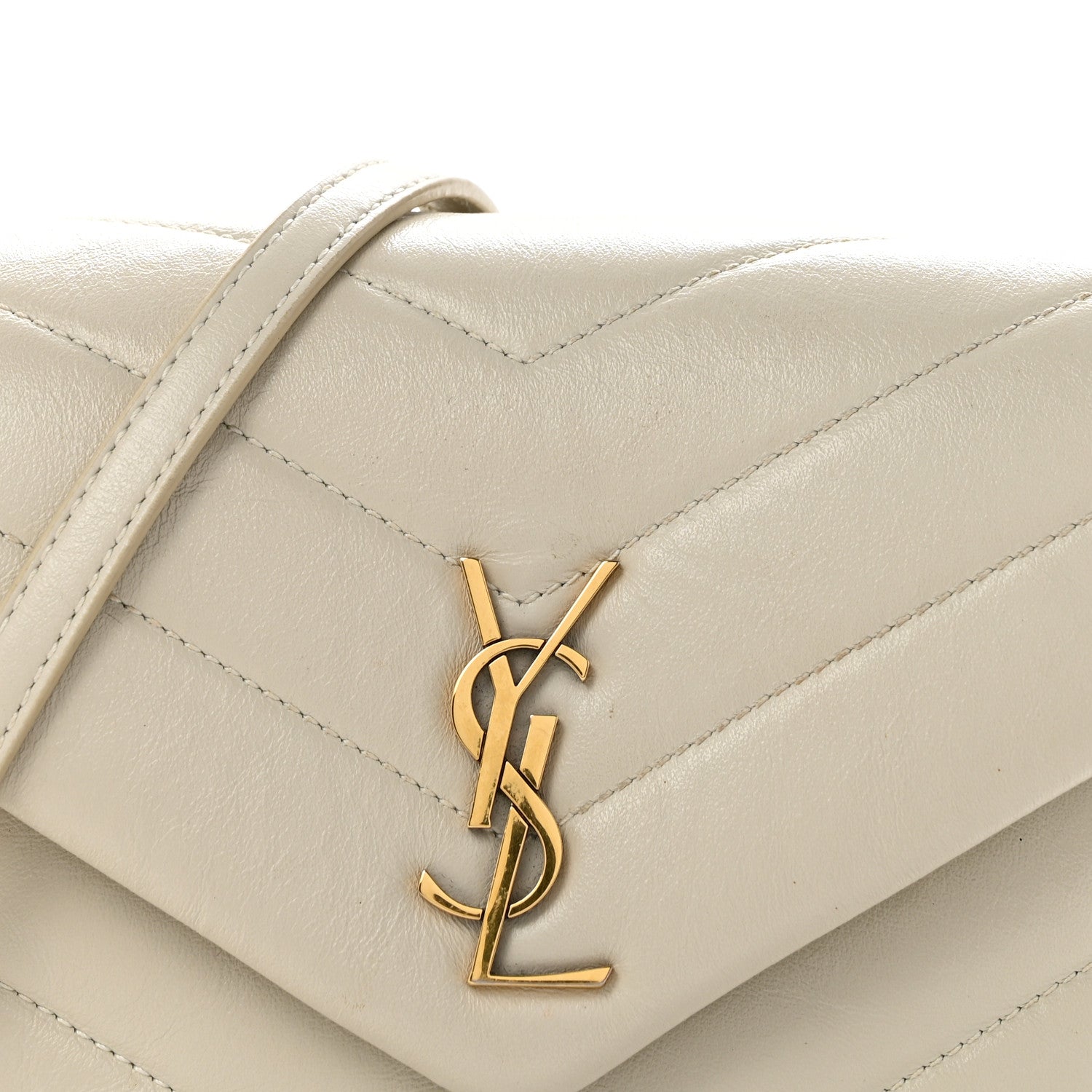 Calfskin Y Quilted Monogram Toy Loulou Crossbody Bag Crema Soft
