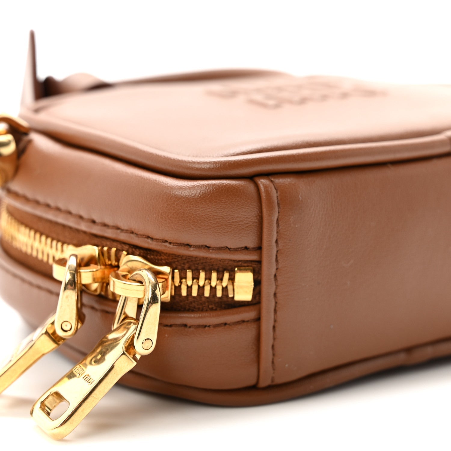 Calfskin Beau Micro Bag Cognac
