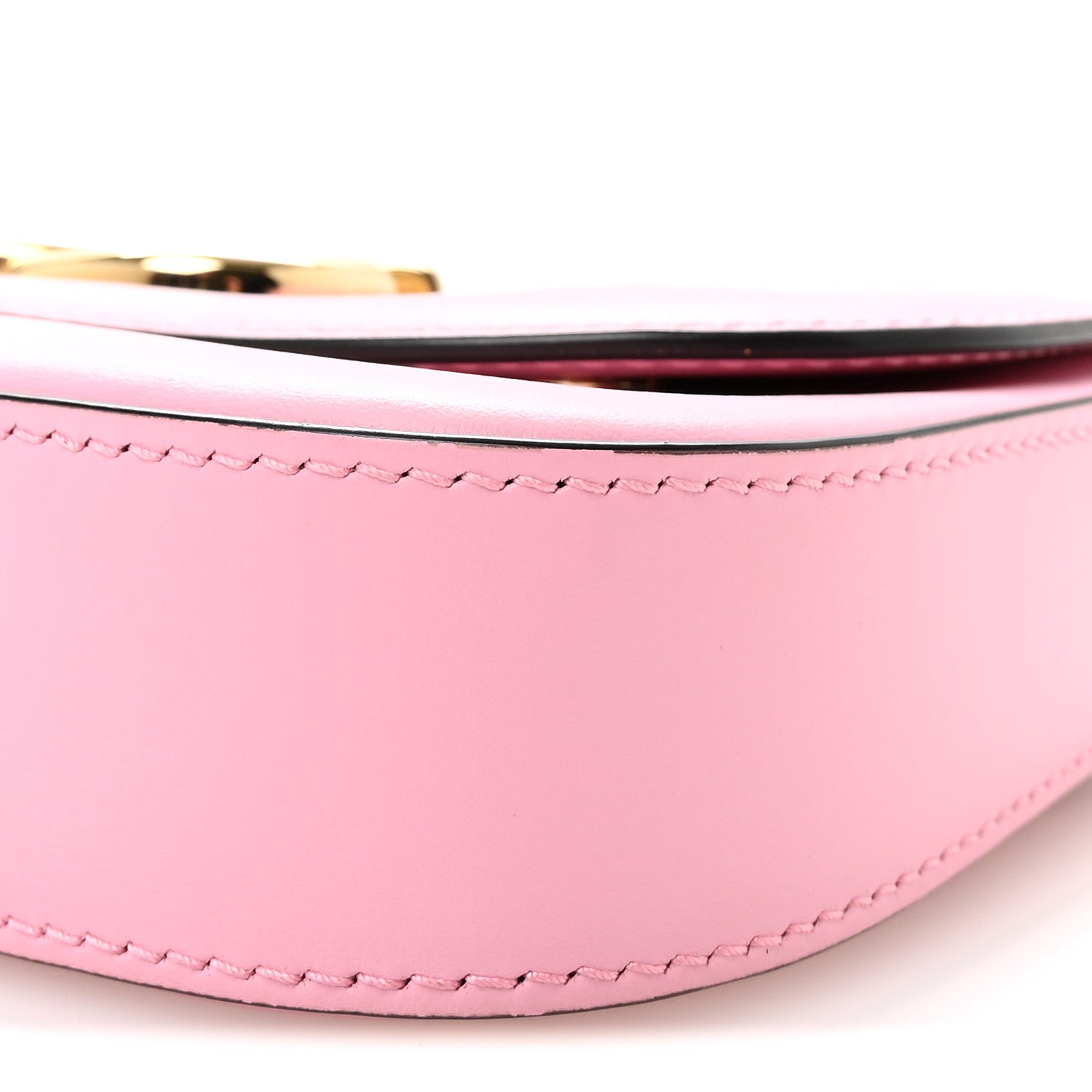 Calfskin 3.5 Flap Crossbody Bag Pink