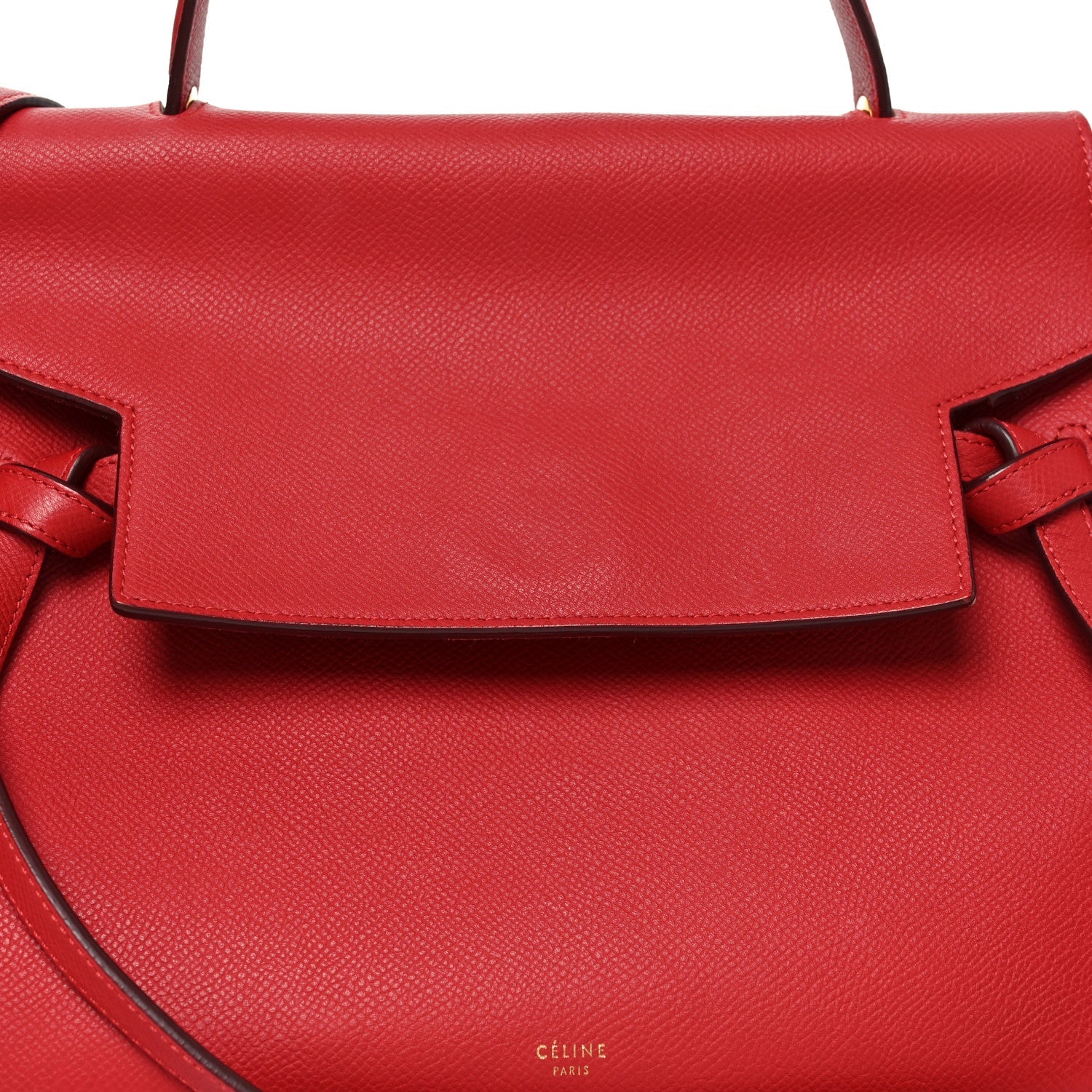 Grained Calfskin Mini Belt Bag Coquelicot