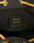 Canvas Gabardine Bucket Bag Oliva Giallo