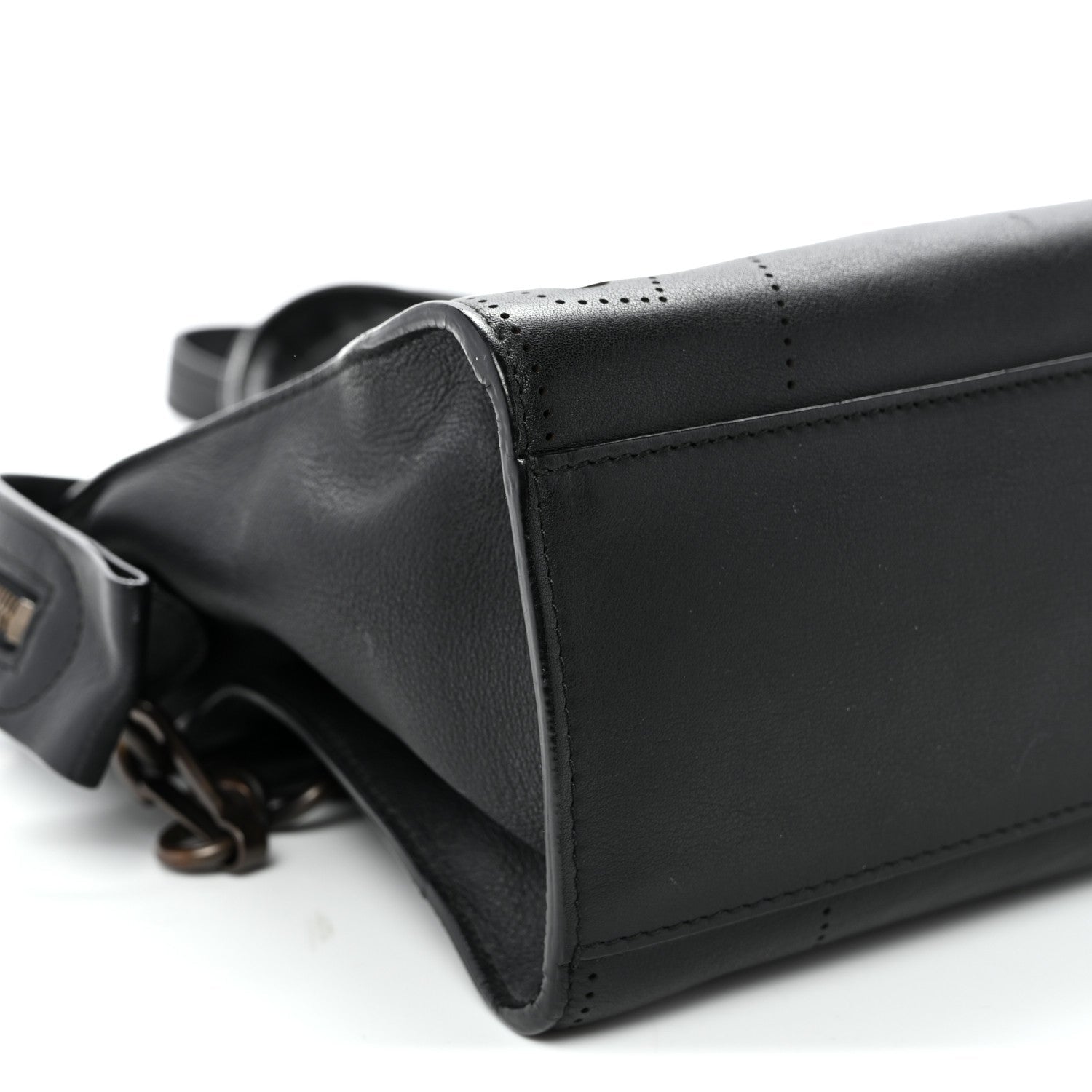 Veau Soyeux Perforated Blackout Hardware S City Black