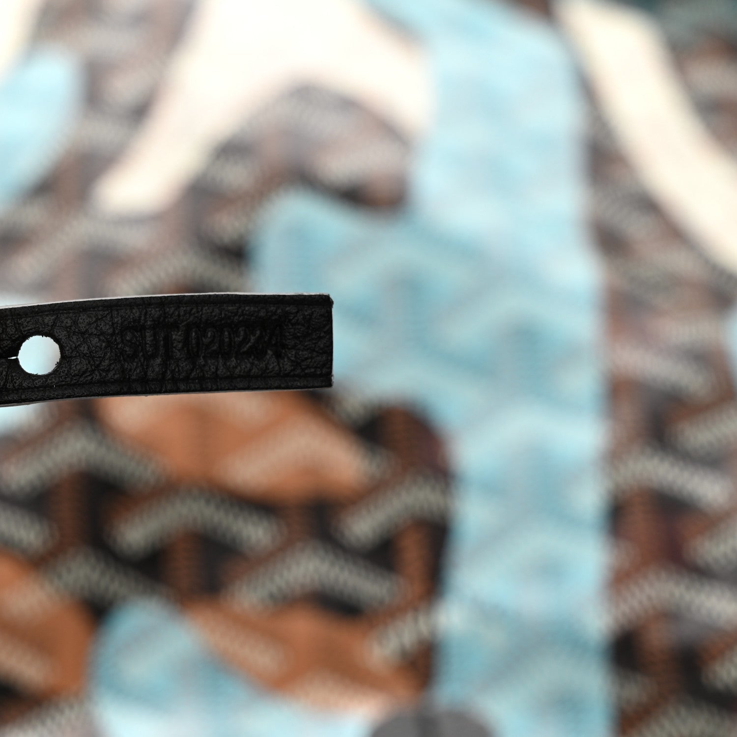 Goyardine Saint Louis Lettres Camouflage PM Black Blue
