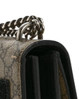 GG Supreme Monogram Medium Dionysus Shoulder Bag Black