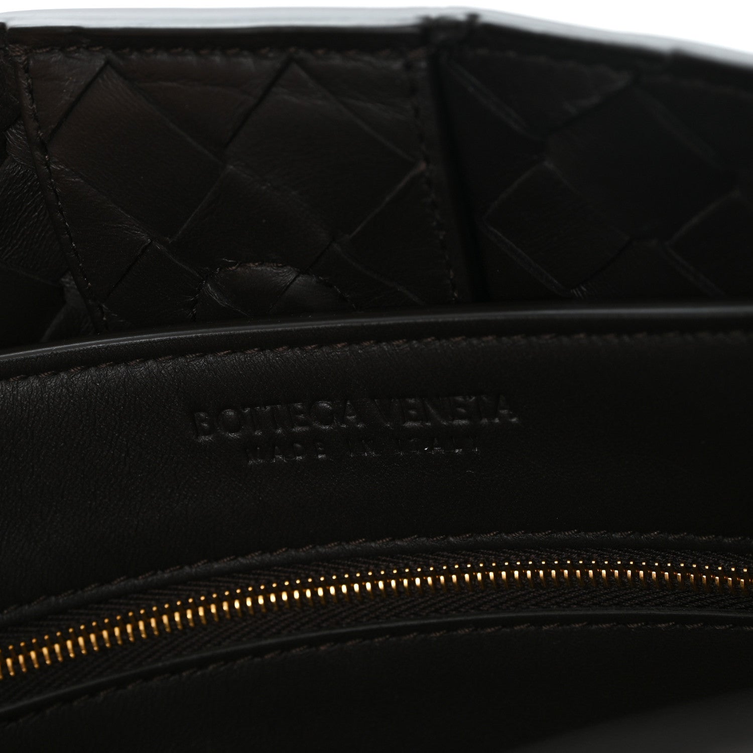 Nappa Intrecciato Medium Andiamo Shoulder Bag Fondant