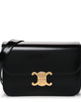 Shiny Calfskin Medium Triomphe Black
