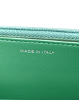 Caviar Quilted Wallet On Chain WOC Green