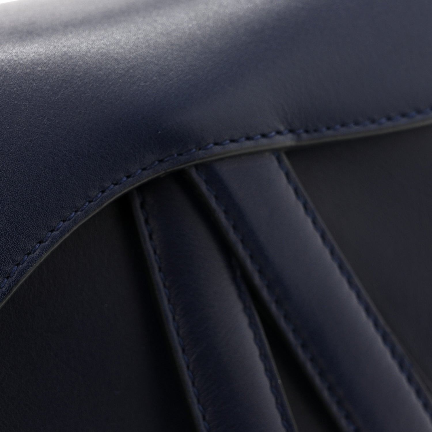Calfskin Mini Saddle Bag Blue