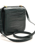 Matte Alligator Constance 18 Vert Cypress