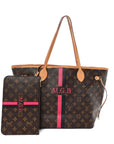Monogram My LV Heritage Neverfull MM Fuchsia Black