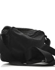 Tessuto Nylon Triangle Shoulder Bag Black