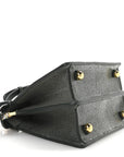 Stingray Shiny Nappa Petite Peekaboo I SEE U Satchel Verde Inglese