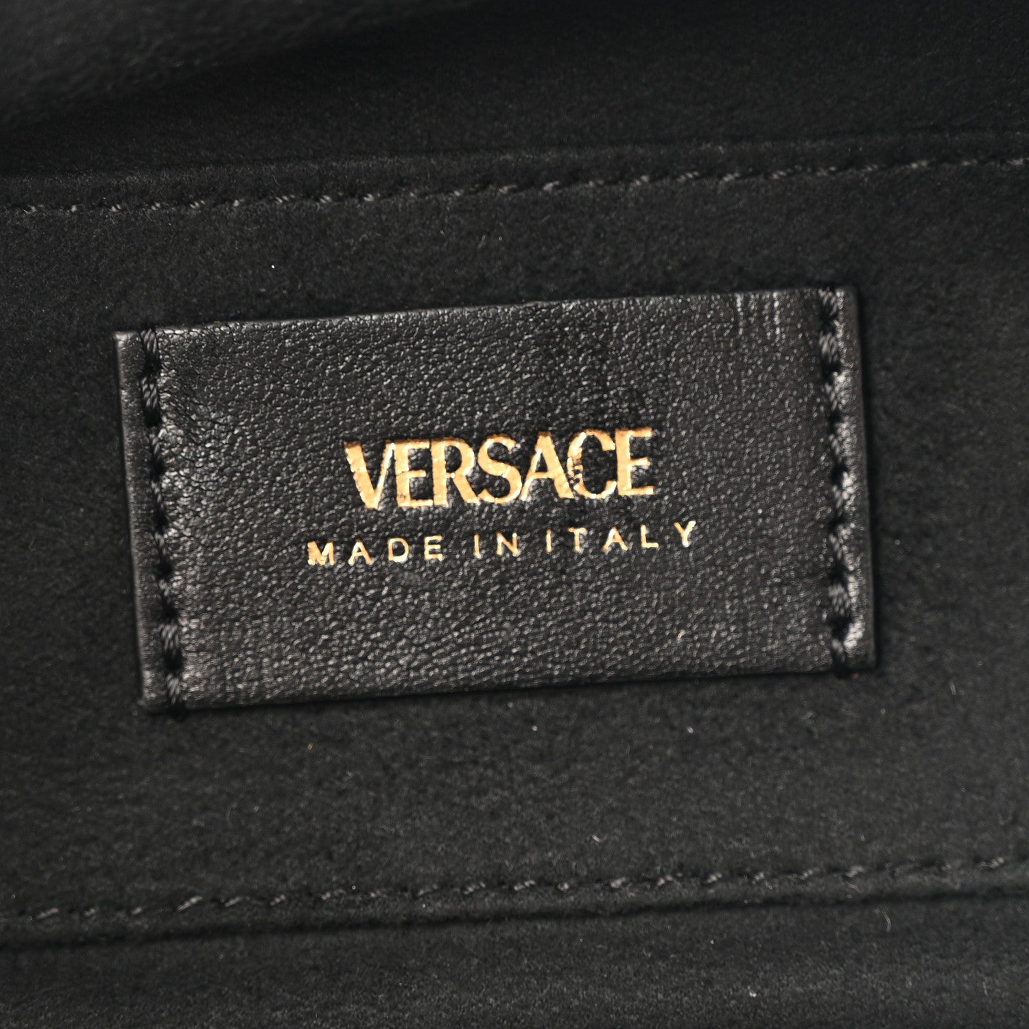Lambskin Tag Bowling Bag Black