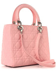 Lambskin Cannage Medium Lady D1OR Light Pink
