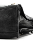Chevre Gold Metallic Edge Hardware City Black