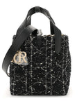 Tweed Cannage Small Vertical Toujours Black