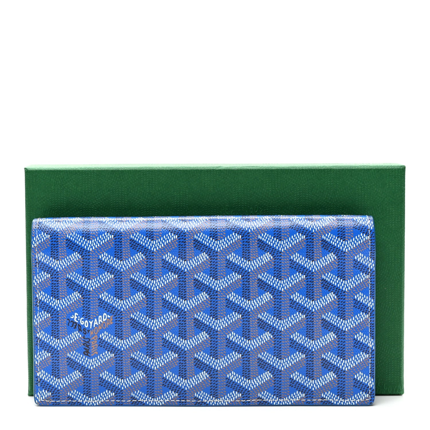 Goyardine Richelieu Wallet Sky Blue