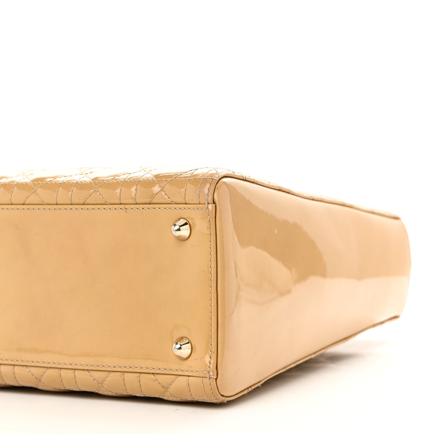 Patent Cannage Large Lady D1OR Dark Beige