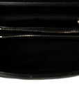 Calfskin Y Quilted Monogram Small Loulou Chain Satchel Black