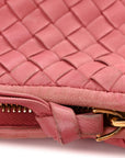 Nappa Intrecciato Medium Veneta Hobo Quarzo