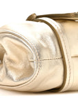 Metallic Nappa Mini Joie Shoulder Bag Pirite