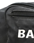 Recycled Sport Nylon Logo Embroidered Wheel Beltpack Black