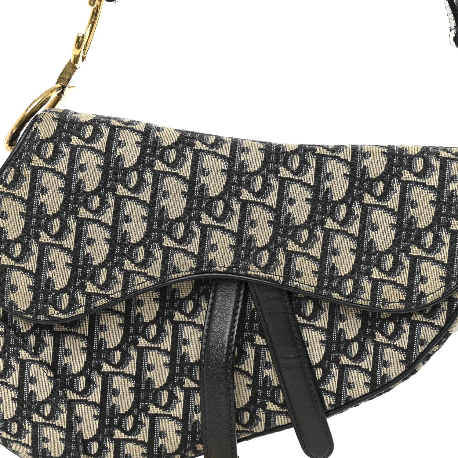 Oblique Saddle Bag Blue