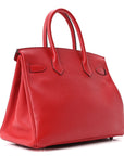 Epsom Birkin 30 Rouge Vif