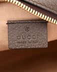 GG Supreme Monogram Web Mini Ophidia Round Shoulder Bag Brown